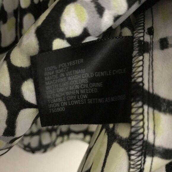 Worthington Black, Gray, And Yellow Printed Tank Top - Size Small - Lightweight - Picture 5 of 6